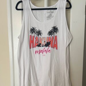 Women’s Plus Disney Lion King White Tank